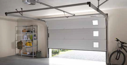 Portes de garage sectionnelles plafond